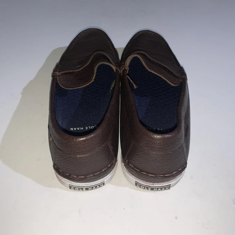 Cole Haan Shoes Mens Size 12 Brown Leather Slip On Loafers Casual Comfort C27791
